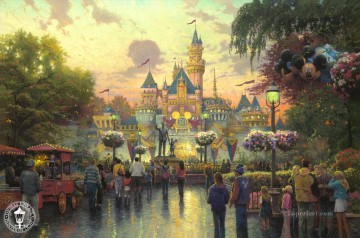 Artworks in 150 Subjects Painting - Disneyland 50th Anniversary TK Disney